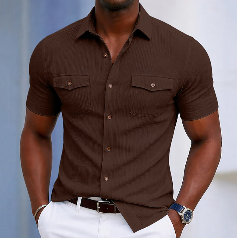 Josselin | Chemise Manches Courtes à Poches