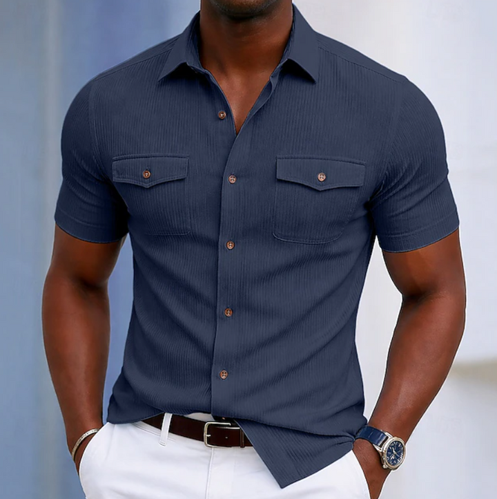 Josselin | Chemise Manches Courtes à Poches