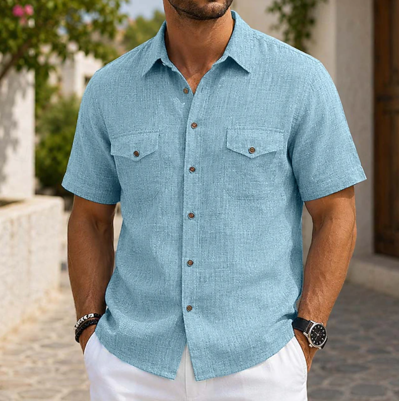 Célestin | Chemise Décontractée à Manches Courtes