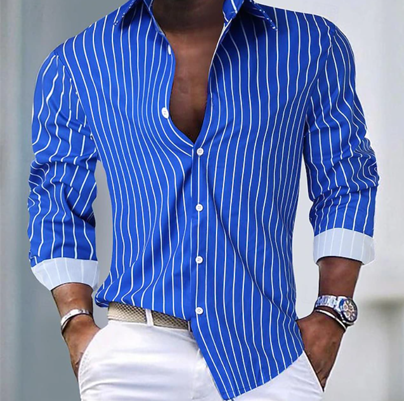 Éloi | Chemise Rayée Élégante