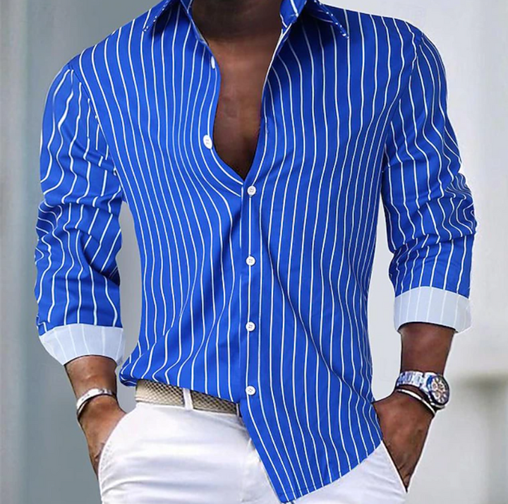Éloi | Chemise Rayée Élégante