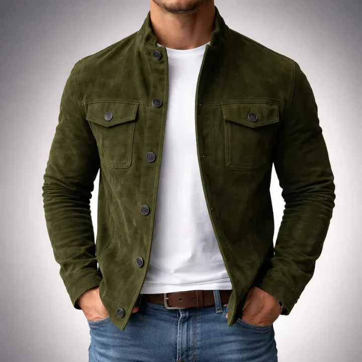 Benoît | Veste Boutonnée à Col Montant