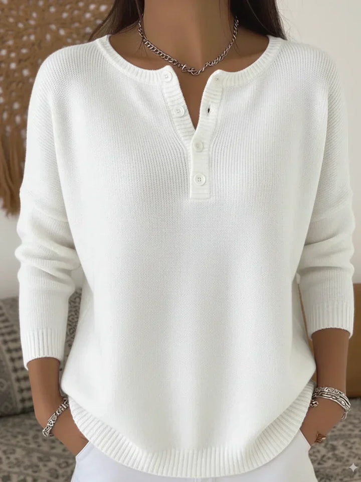 Marlène | Pull Boutonné Décontracté