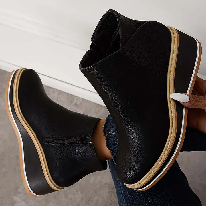 Oriane | Bottines Élégantes à Semelle Plateforme