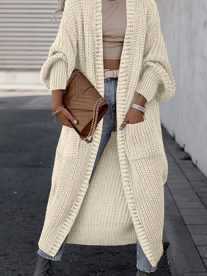 Yvette | Gilet Long Côtelé à Poches