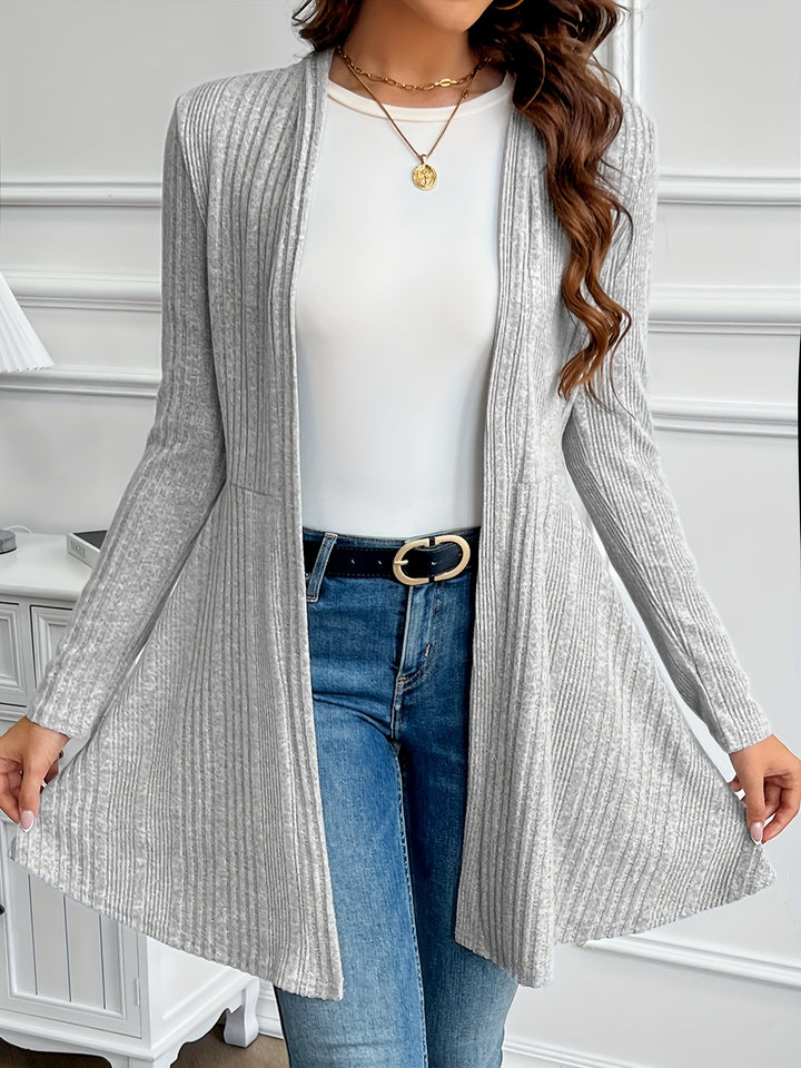 Valentine | Gilet Long Nervuré