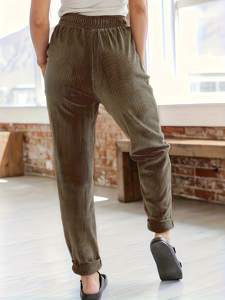Roxane | Pantalon fluide à taille élastique