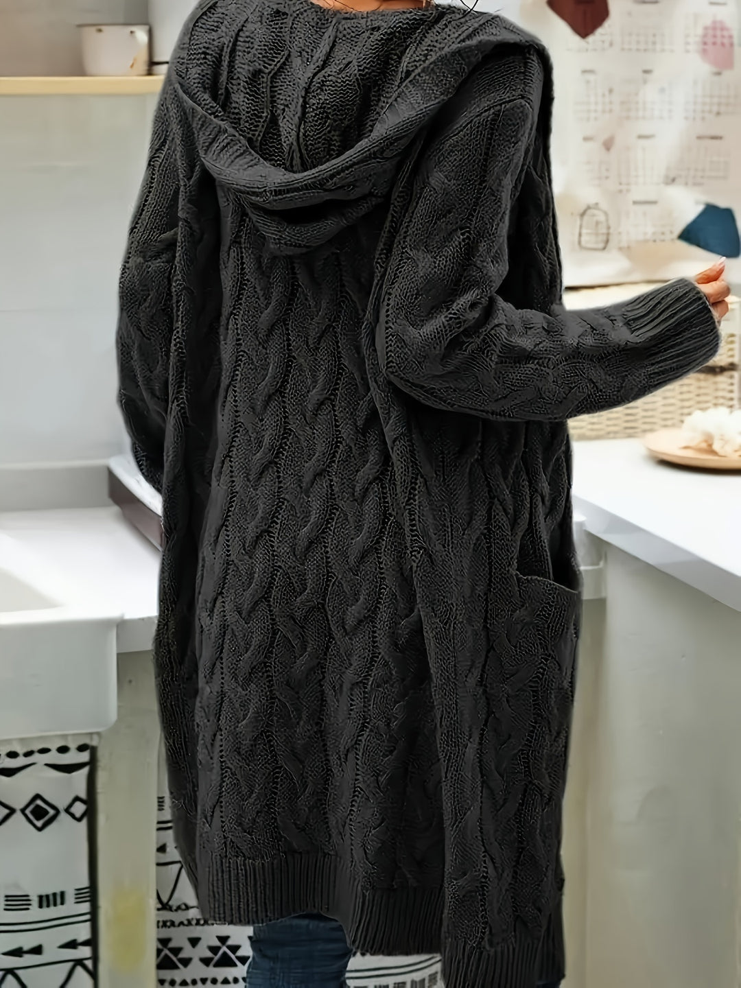 Valentine | Gilet Long Torsadé