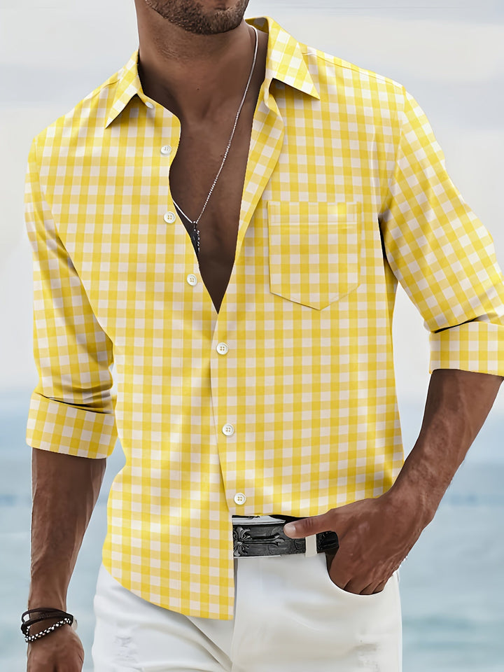 Maxime | Chemise à Carreaux Manches Longues