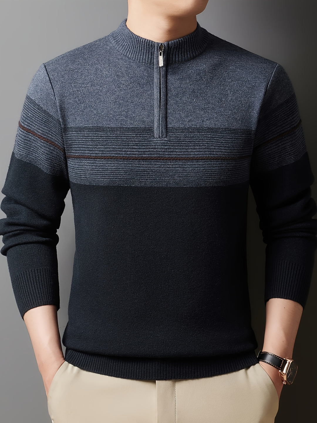 Alphonse | Pull Élégant à Col Zippé