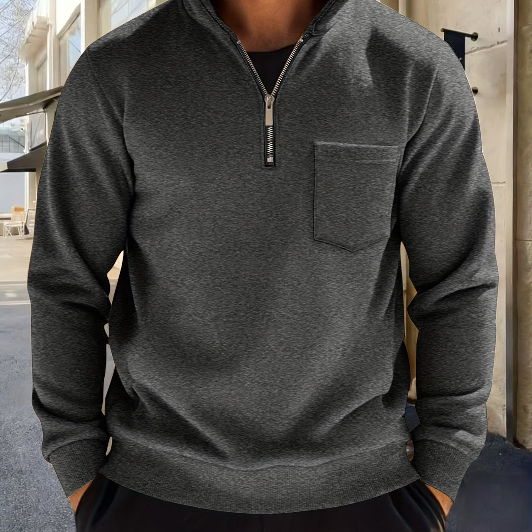 Laurent | Sweat Col Zippé Élégant