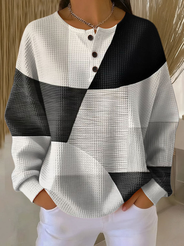 Clémentine | Pull Confort Colorblock
