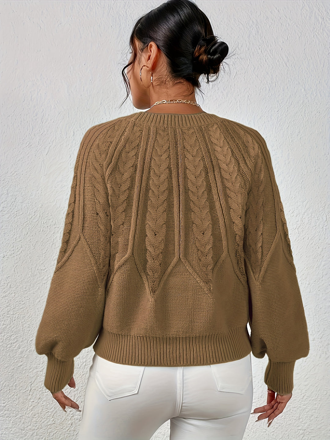 Éloïse | Pull Torsadé à Col Rond