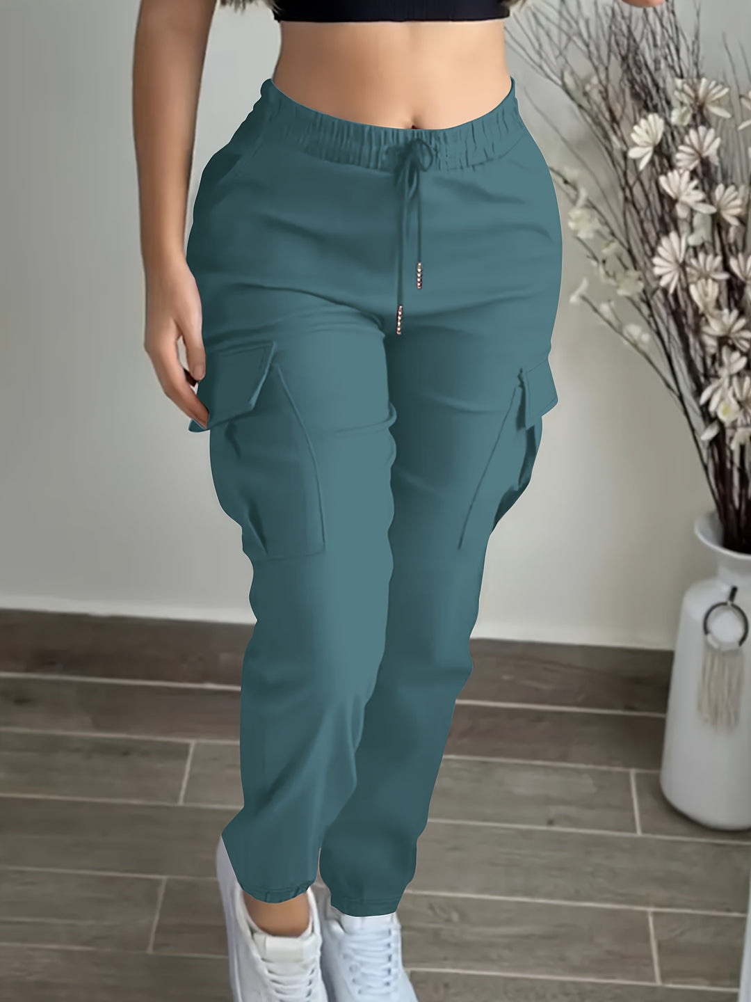 Christine | Pantalon Cargo Ceinturé