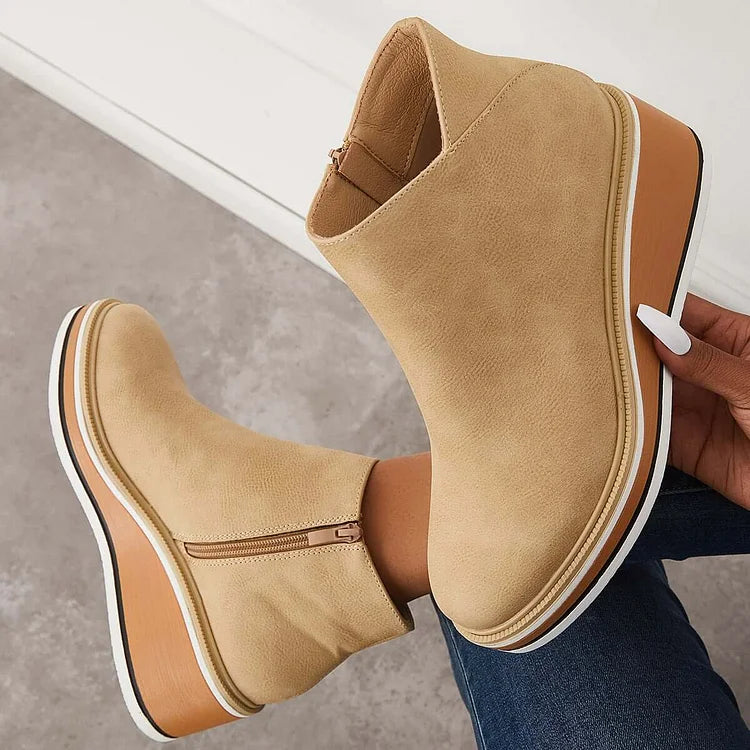 Oriane | Bottines Élégantes à Semelle Plateforme