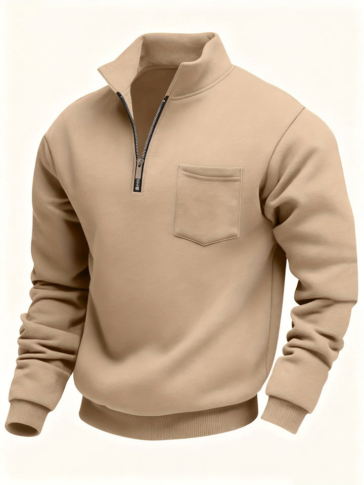 Laurent | Sweat Col Zippé Élégant