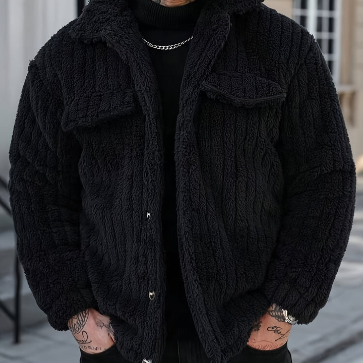 Norbert | Veste d'Hiver Texturée Boutonnée
