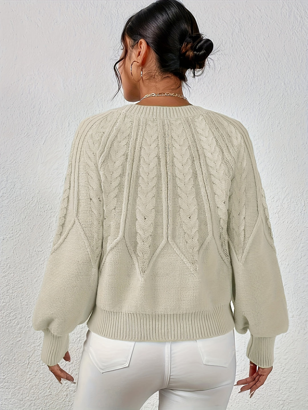 Éloïse | Pull Torsadé à Col Rond