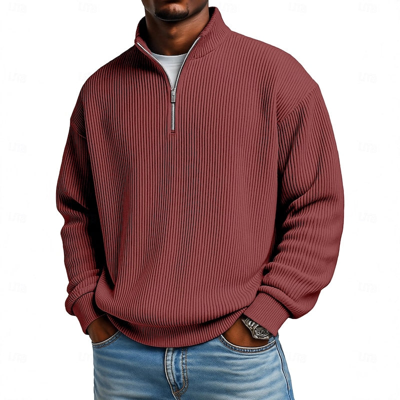 Émeric | Pull Col Zippé Texturé