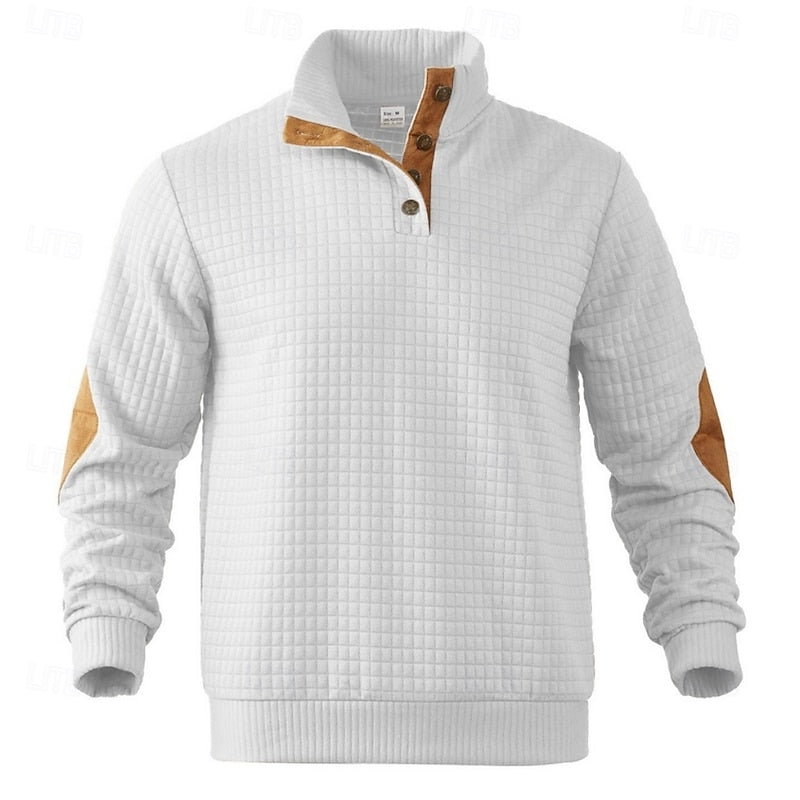 Gérald | Sweat Col Montant Texturé