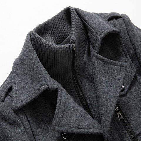 Ludovic | Manteau d'Hiver Élégant à Double Col