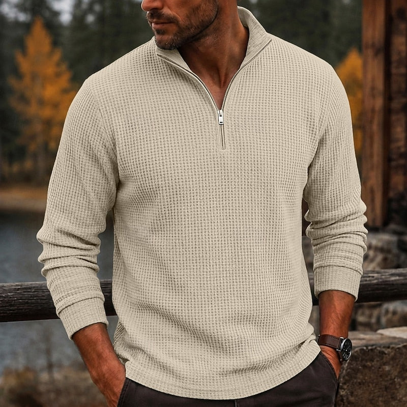 Gustave | Polo Texturé à Col Zippé