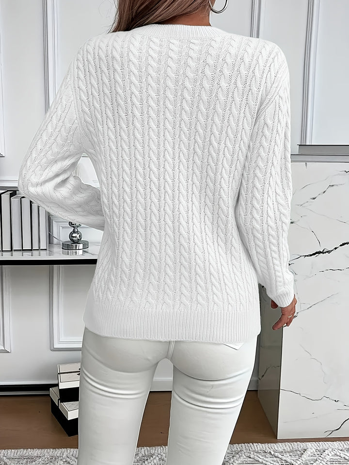 Emmanuelle | Pull Torsadé Coupe Ample