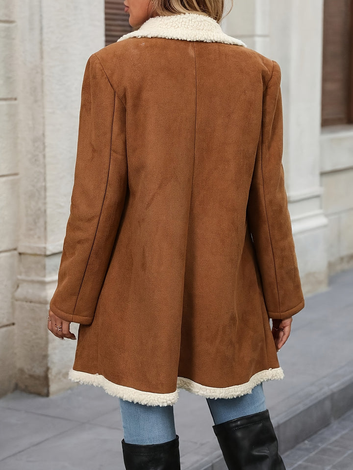 Apolline | Manteau Long Bordé Chaleur