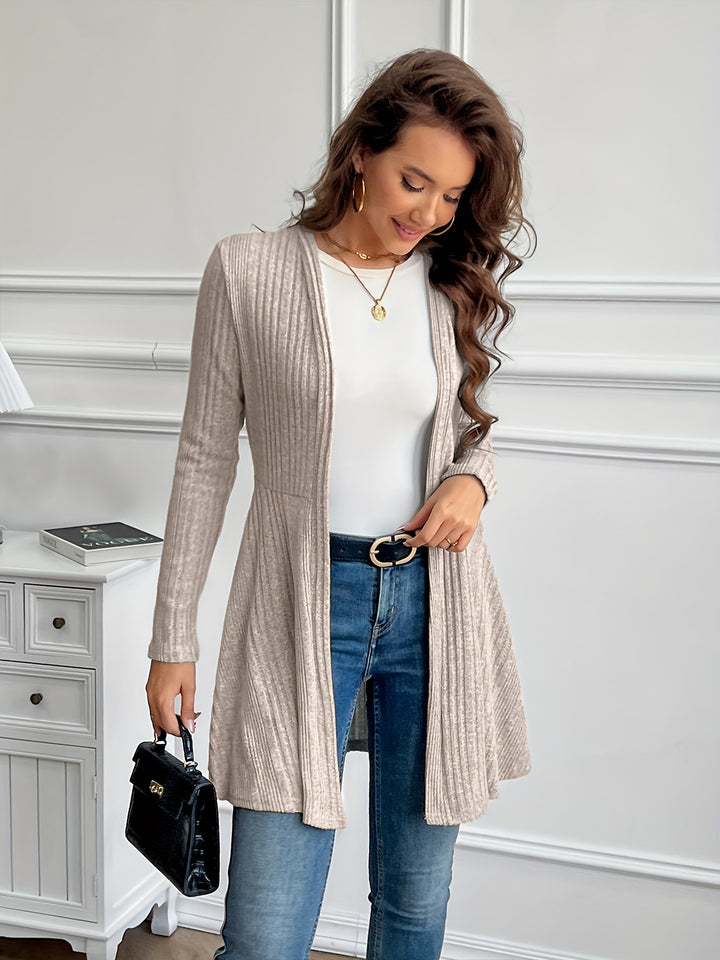 Valentine | Gilet Long Nervuré