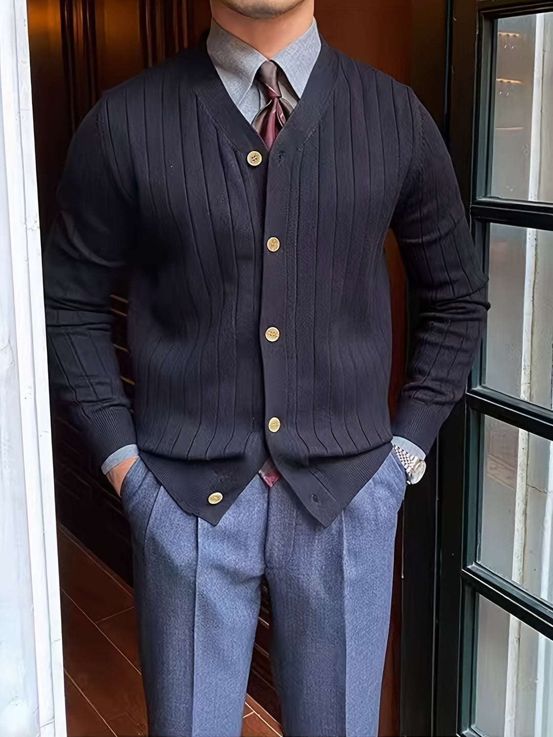 Barnabé | Cardigan Boutonné Nervuré