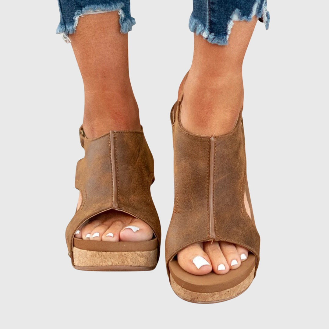 Violette | Sandales Compensées Confort