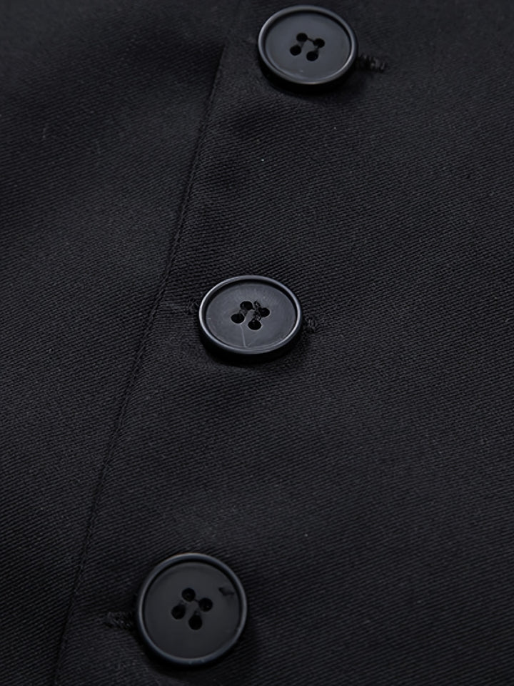 Vincent | Gilet Élégant à Boutonnage Asymétrique