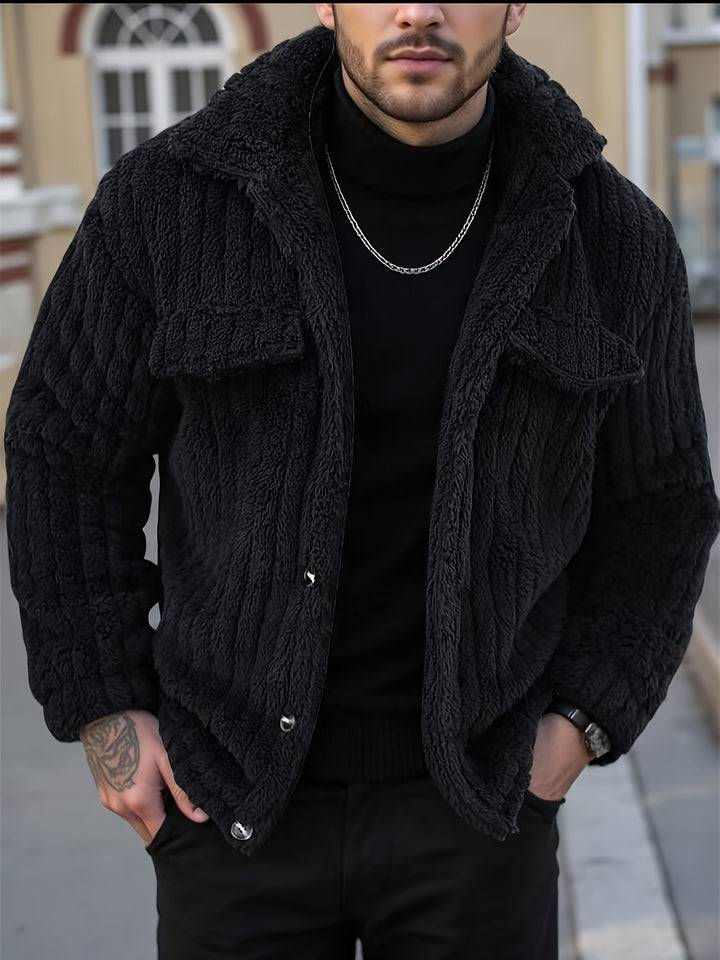Norbert | Veste d'Hiver Texturée Boutonnée
