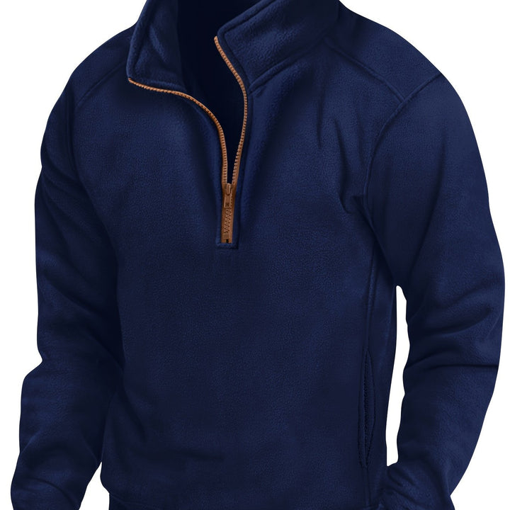 Cédric | Pull Col Montant Demi-Zip