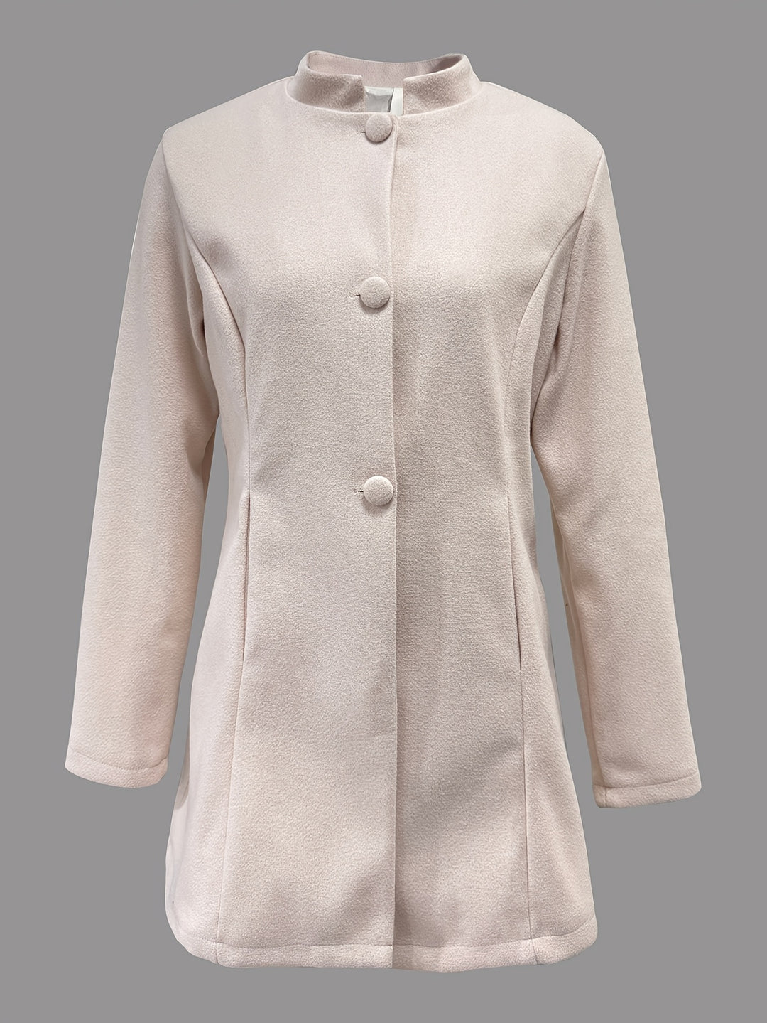 Agnès | Manteau Élégant Mi-Long à Col Montant
