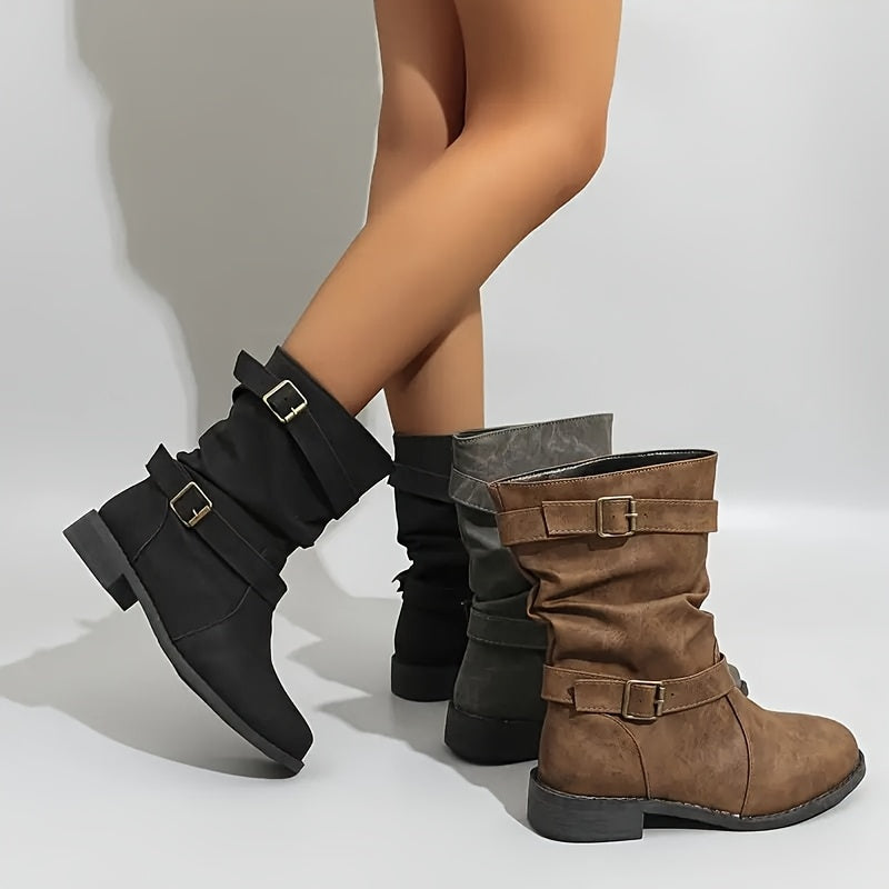 Justine | Bottines Souples à Talon Plat