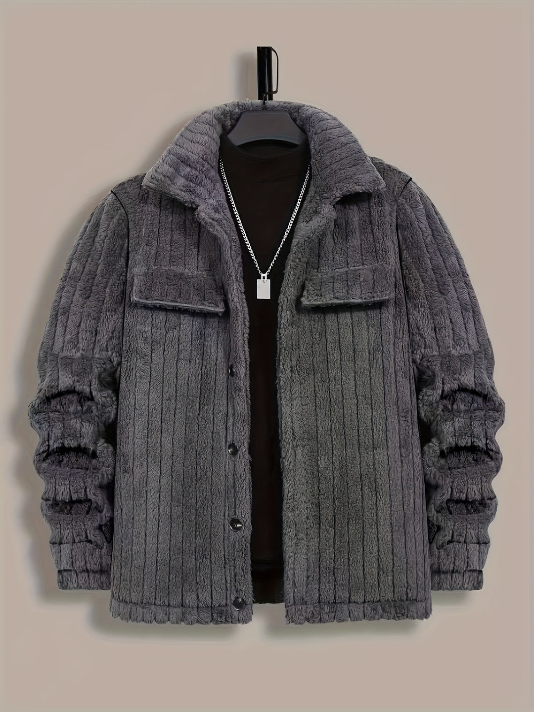 Norbert | Veste d'Hiver Texturée Boutonnée