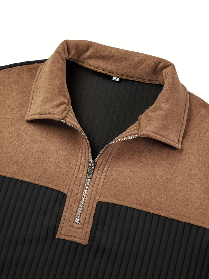 Bruno | Pull Col Zippé Élégant