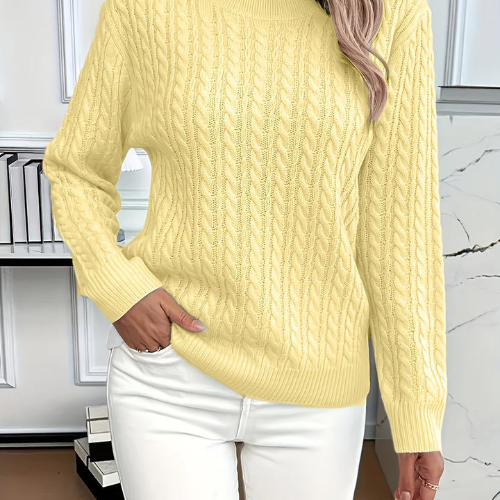 Emmanuelle | Pull Torsadé Coupe Ample