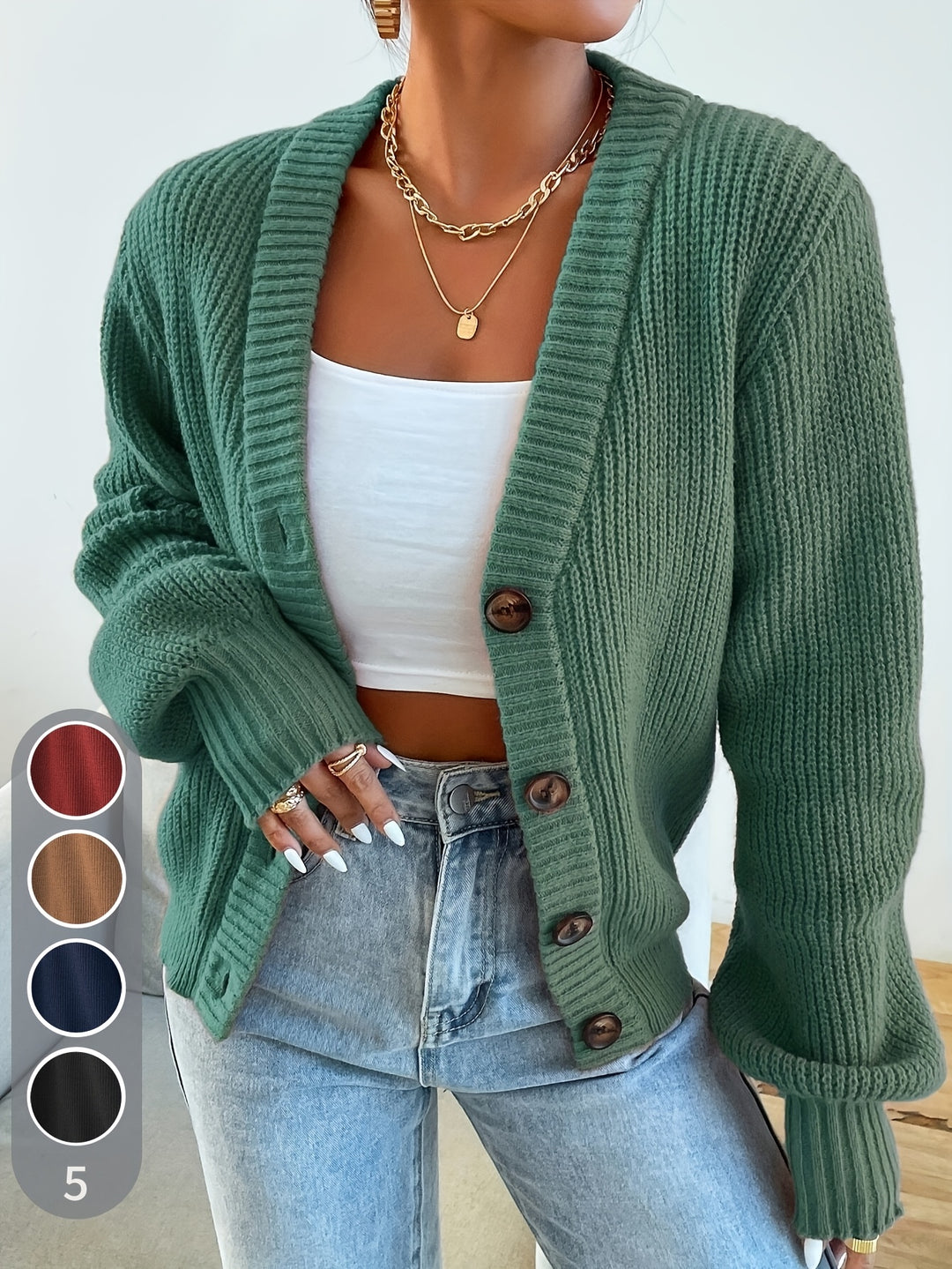 Hélène | Gilet Boutonné Élégant