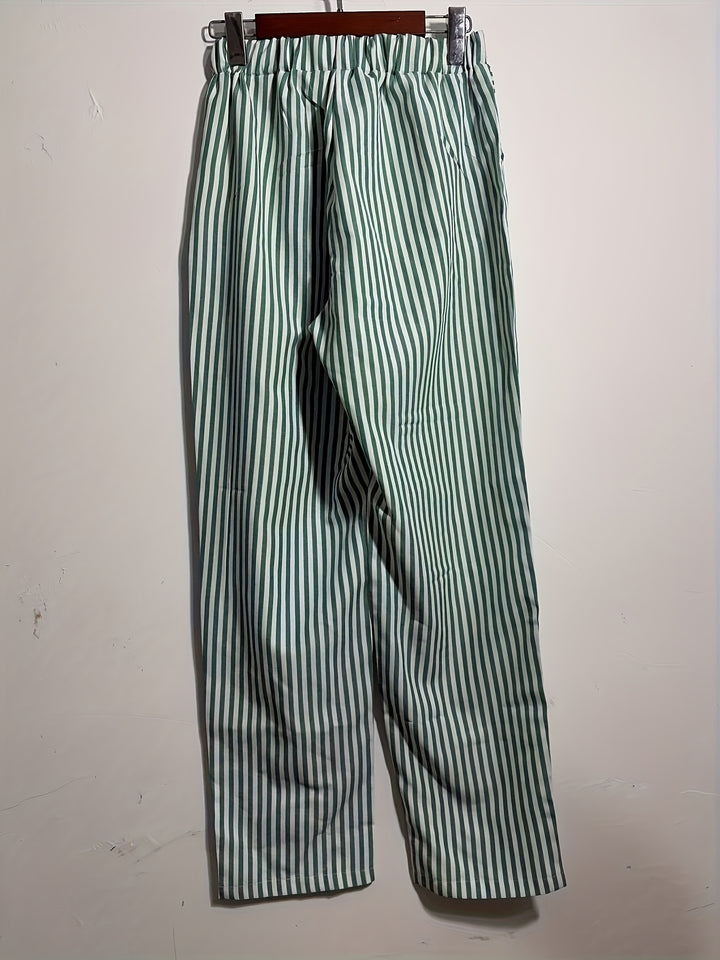 Roseline | Pantalon Fluide à Rayures