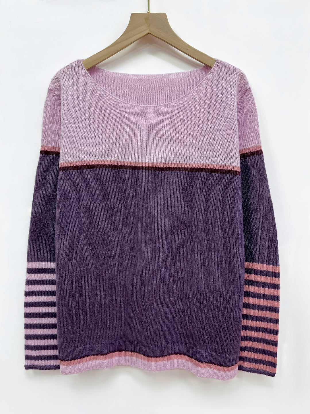 Amandine | Pull Color-Block à Manches Longues