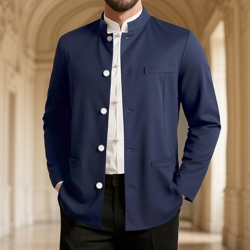 Henri | Veste Raffinée à Col Officier