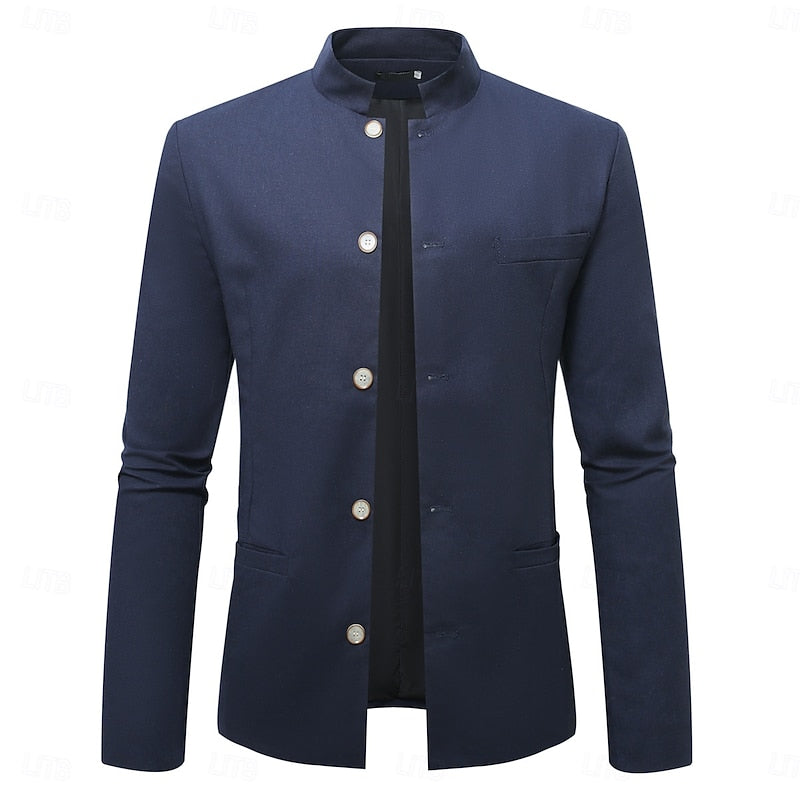 Henri | Veste Raffinée à Col Officier