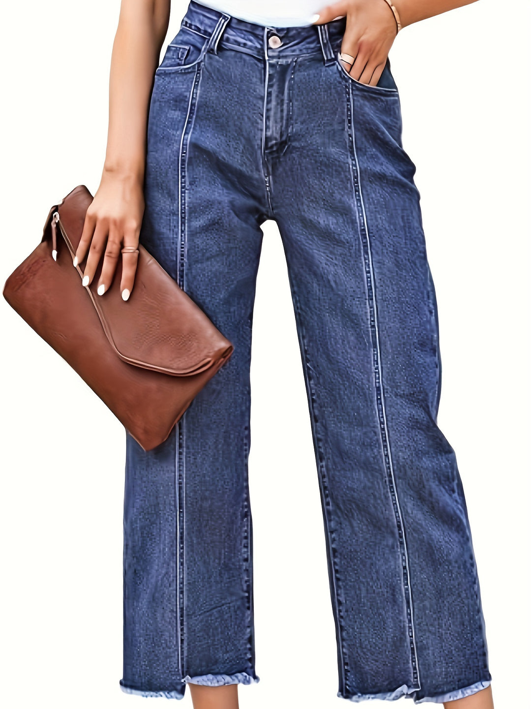 Odette | Jean Droit Raccourci Taille Haute
