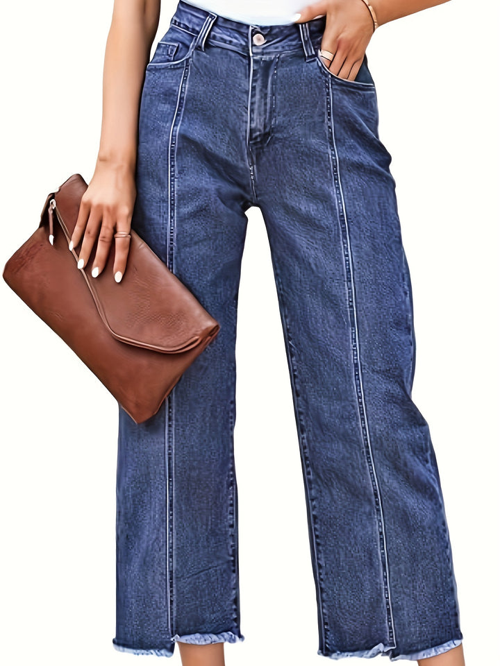 Odette | Jean Droit Raccourci Taille Haute