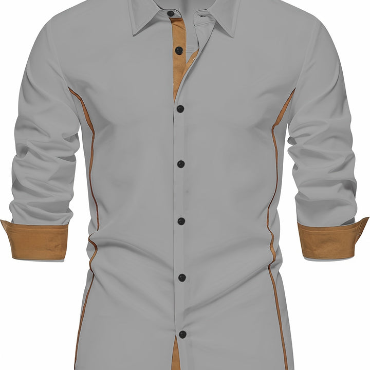 Xavier | Chemise Ajustée à Détails Contrastés
