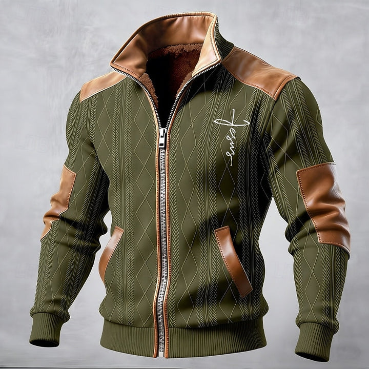 Théodore | Veste Zippée Chaleureuse à Col Montant