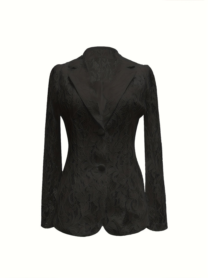 Salomé | Blazer Ajouré à Motifs Floraux