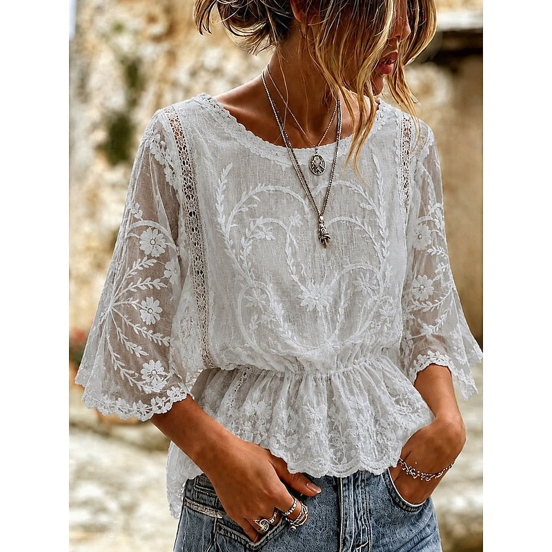 Joséane | Blouse Brodée Bohème